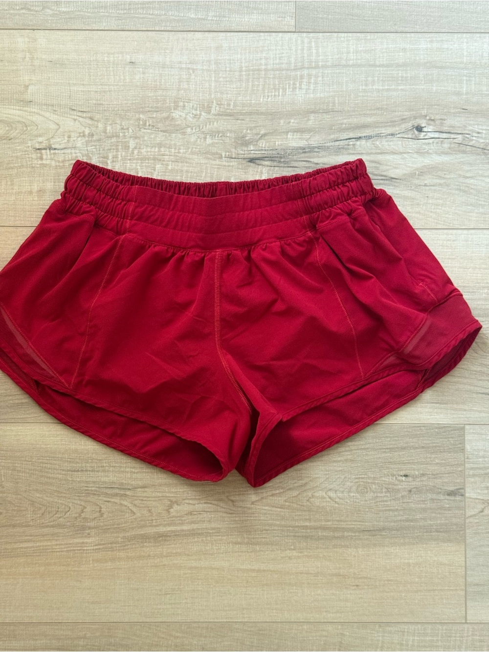 lululemon athletica Red Women's Athletic Shorts - Elastic Waist